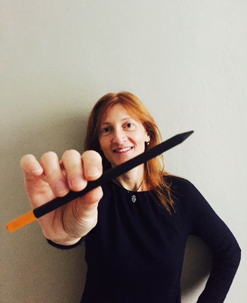 Marta Giardini, designer of Perpetua the pencil, awarded together with Alisea by ADI Design